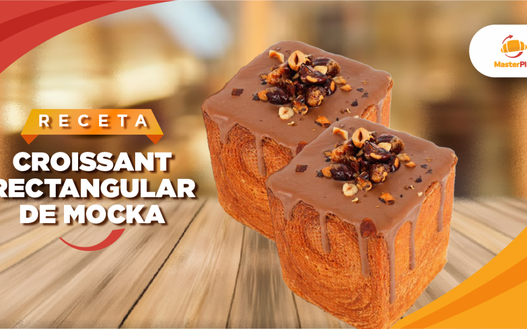 Croissant rectangular de moca: técnica y sabor para sorprender en tu vitrina