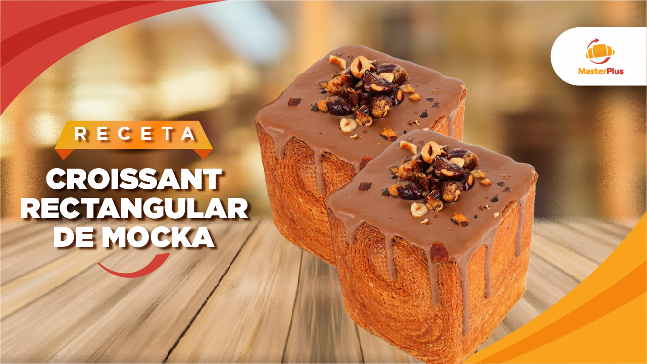 Croissant rectangular de moca: técnica y sabor para sorprender en tu vitrina