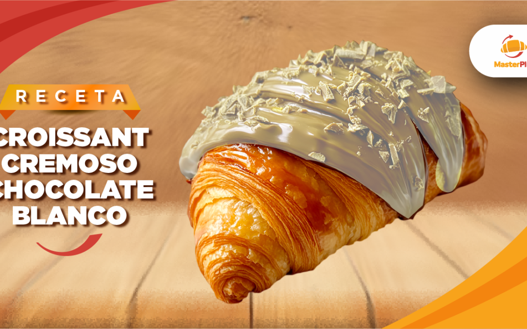 Preparemos un croissant cremoso de chocolate blanco, suave y delicioso