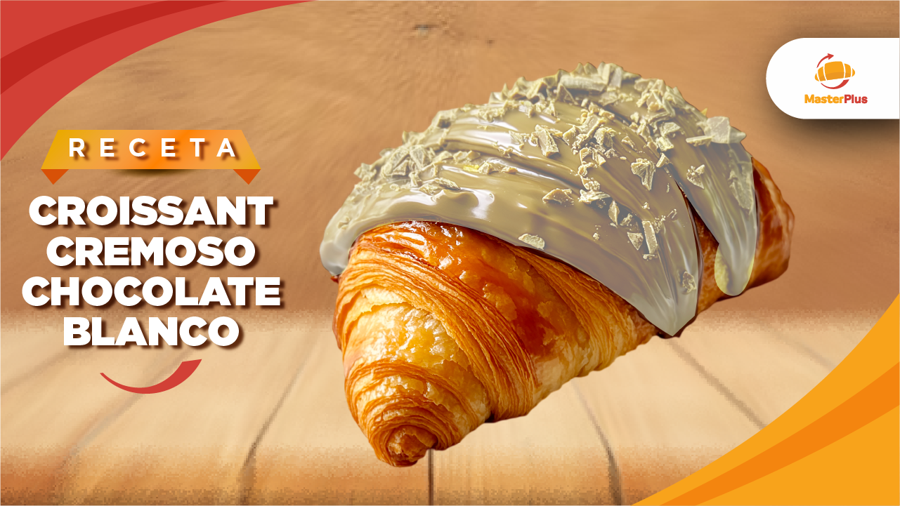 Preparemos un croissant cremoso de chocolate blanco, suave y delicioso