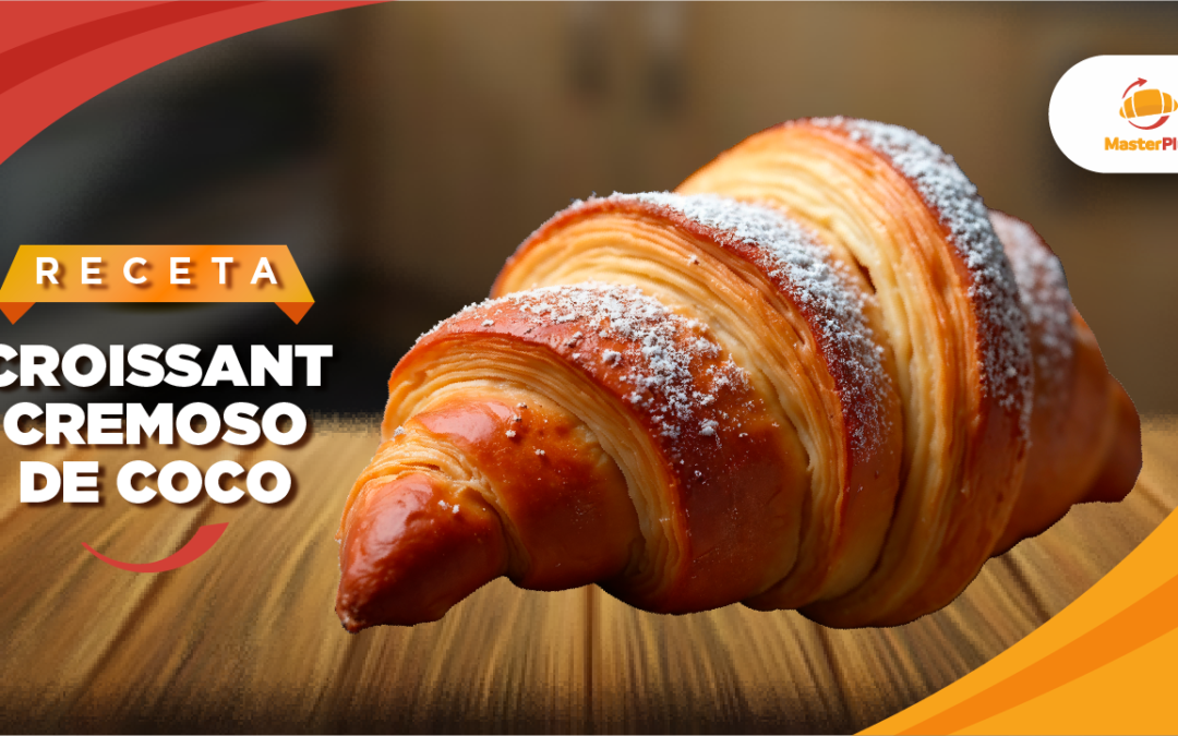 Innova tu vitrina con un croissant de coco irresistible y lleno de suavidad