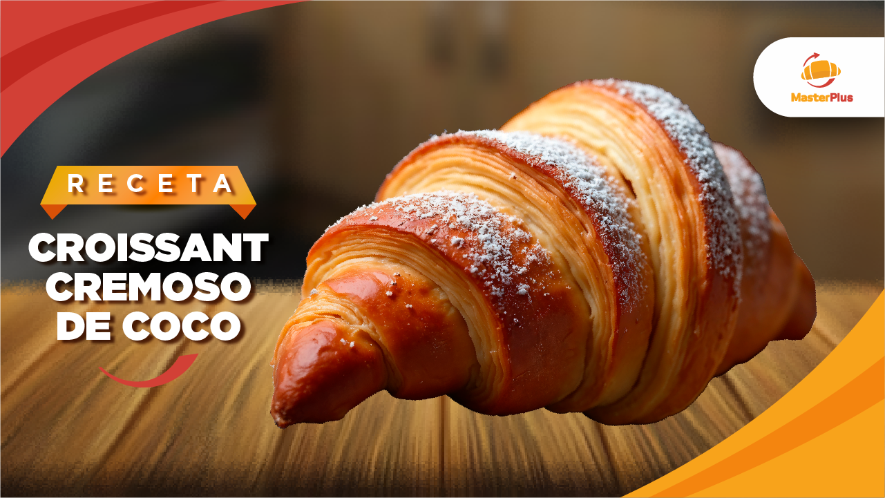 Innova tu vitrina con un croissant de coco irresistible y lleno de suavidad